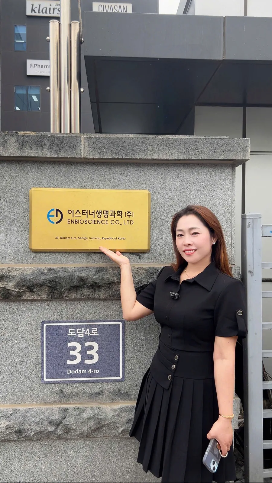 Đại lý LumiAura trước nhà máy ENBIOSCIENCE, 33 Dodam 4-ro, Incheon